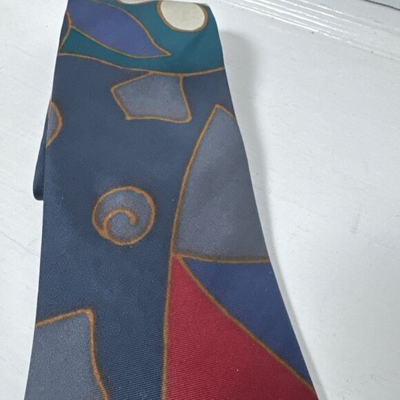 VALENTINO GIOVANNI Mens All Silk Vintage Necktie - Picture 5 of 6